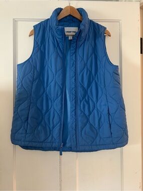 Lands' End Light Blue Quilted Vest